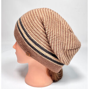 In Motion Design Inc Beanie Alpaca OSFA Brown/Beige Unisex